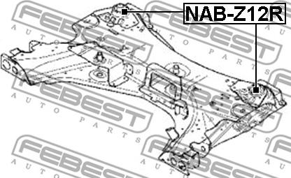 Febest NAB-Z12R - Piekare, Tilta sija autodraugiem.lv