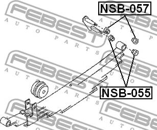 Febest NSB-057 - Bukse, Lāgu atspere autodraugiem.lv