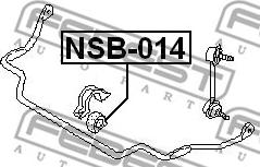 Febest NSB-014 - Bukse, Stabilizators autodraugiem.lv