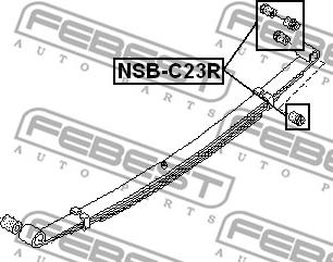 Febest NSB-C23R - Bukse, Lāgu atspere autodraugiem.lv