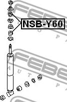 Febest NSB-Y60 - Distanccaurule, Amortizators autodraugiem.lv