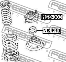 Febest NSS-003 - Amortizatora statnes balsts autodraugiem.lv