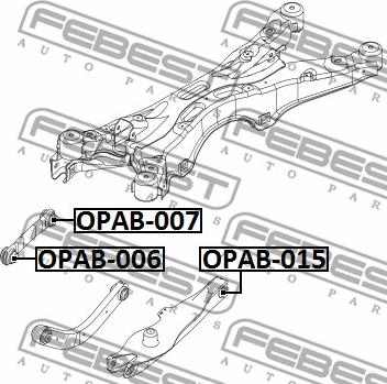 Febest OPAB-015 - Piekare, Šķērssvira autodraugiem.lv