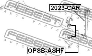 Febest OPSB-ASHF - Bukse, Stabilizators autodraugiem.lv