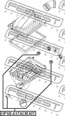 Febest OPSB-ASTACM-KIT - Kronšteins, Gaisa filtra korpuss autodraugiem.lv