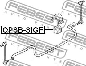 Febest OPSB-SIGF - Bukse, Stabilizators autodraugiem.lv