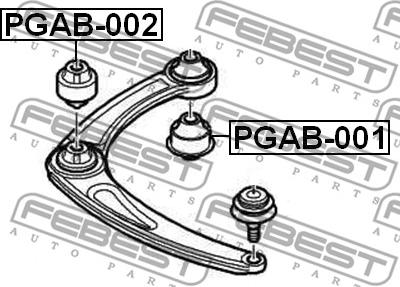 Febest PGAB-002 - Piekare, Šķērssvira autodraugiem.lv