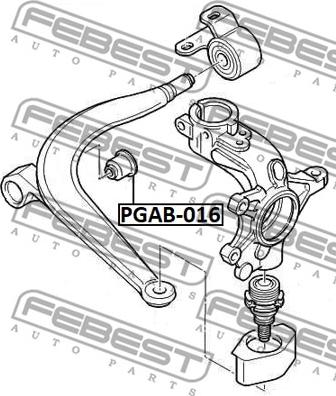 Febest PGAB-016 - Piekare, Šķērssvira autodraugiem.lv