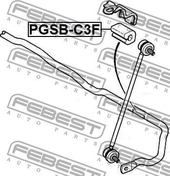 Febest PGSB-C3F - Bukse, Stabilizators autodraugiem.lv