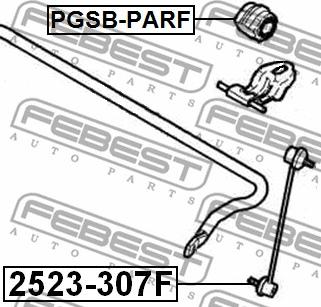 Febest PGSB-PARF - Bukse, Stabilizators autodraugiem.lv