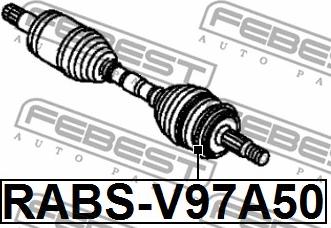 Febest RABS-V97A50 - Devēja gredzens, ABS autodraugiem.lv