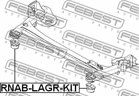 Febest RNAB-LAGR-KIT - Remkomplekts, Tilta sija autodraugiem.lv