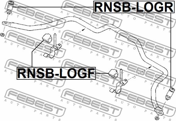 Febest RNSB-LOGF - Bukse, Stabilizators autodraugiem.lv