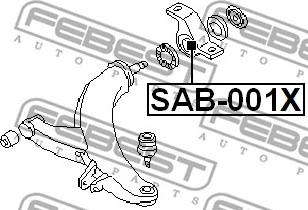 Febest SAB-001X - Piekare, Šķērssvira autodraugiem.lv