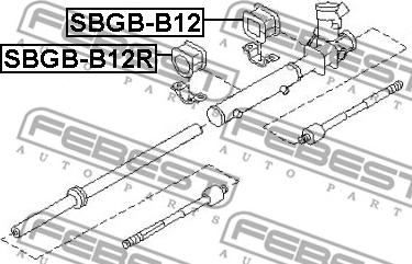 Febest SBGB-B12 - Piekare, Stūres iekārta autodraugiem.lv