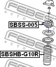 Febest SBSS-005 - Amortizatora statnes balsts autodraugiem.lv