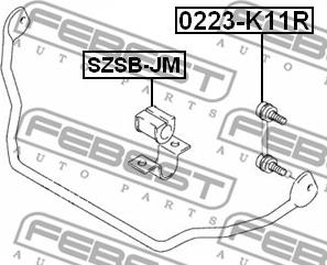 Febest SZSB-JM - Bukse, Stabilizators autodraugiem.lv