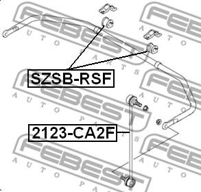 Febest SZSB-RSF - Bukse, Stabilizators autodraugiem.lv