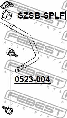 Febest SZSB-SPLF - Bukse, Stabilizators autodraugiem.lv