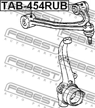 Febest TAB-454RUB - Piekare, Šķērssvira autodraugiem.lv