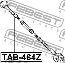 Febest TAB-464Z - Piekare, Šķērssvira autodraugiem.lv