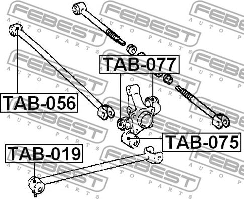 Febest TAB-077 - Piekare, Šķērssvira autodraugiem.lv