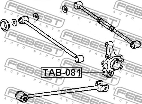 Febest TAB-081 - Piekare, Šķērssvira autodraugiem.lv