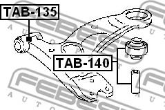 Febest TAB-135 - Piekare, Šķērssvira autodraugiem.lv