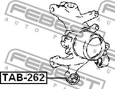 Febest TAB-262 - Piekare, Šķērssvira autodraugiem.lv