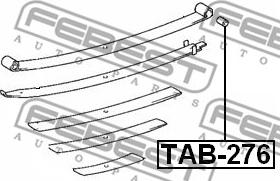 Febest TAB-276 - Bukse, Lāgu atspere autodraugiem.lv