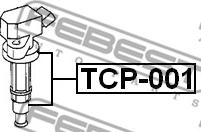 Febest TCP-001 - Kontaktspraudnis, Aizdedzes spole autodraugiem.lv