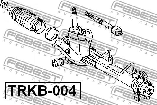 Febest TRKB-004 - Putekļusargs, Stūres iekārta autodraugiem.lv