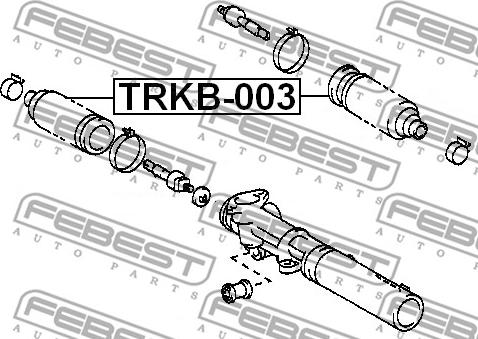 Febest TRKB-003 - Putekļusargs, Stūres iekārta autodraugiem.lv
