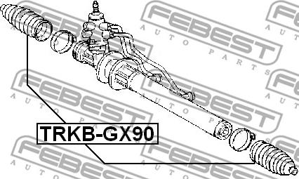 Febest TRKB-GX90 - Putekļusargs, Stūres iekārta autodraugiem.lv