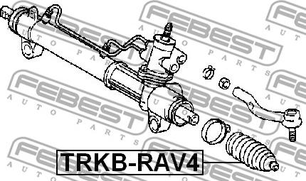 Febest TRKB-RAV4 - Putekļusargs, Stūres iekārta autodraugiem.lv