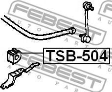 Febest TSB-504 - Bukse, Stabilizators autodraugiem.lv