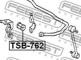 Febest TSB-762 - Bukse, Stabilizators autodraugiem.lv