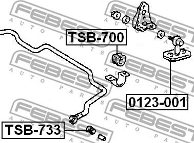 Febest TSB-733 - Bukse, Stabilizators autodraugiem.lv