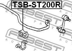 Febest TSB-ST200R - Bukse, Stabilizators autodraugiem.lv