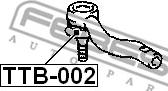 Febest TTB-002 - Remkomplekts, Stūres šķērsstiepņa uzgalis autodraugiem.lv