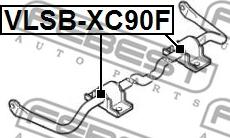 Febest VLSB-XC90F - Bukse, Stabilizators autodraugiem.lv