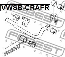 Febest VWSB-CRAFR - Bukse, Stabilizators autodraugiem.lv