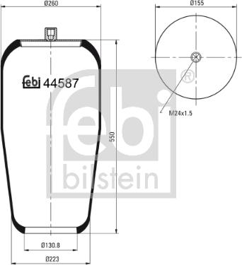 Febi Bilstein 44587 - Pneimoatsperes spilvens, Pneimopiekare autodraugiem.lv