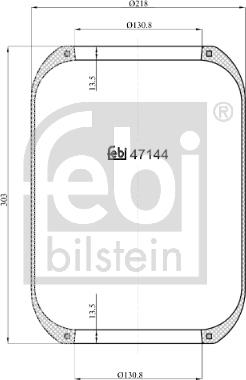 Febi Bilstein 47144 - Pneimoatsperes spilvens, Pneimopiekare autodraugiem.lv