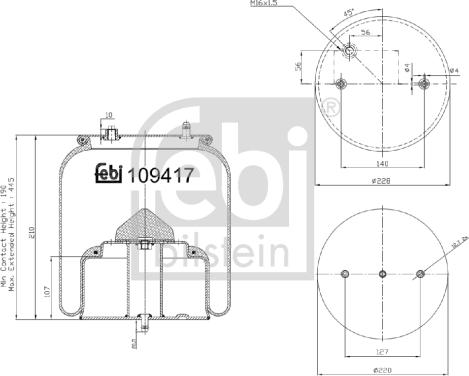 Febi Bilstein 109417 - Pneimoatsperes spilvens, Pneimopiekare autodraugiem.lv