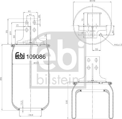 Febi Bilstein 109086 - Pneimoatsperes spilvens, Pneimopiekare autodraugiem.lv