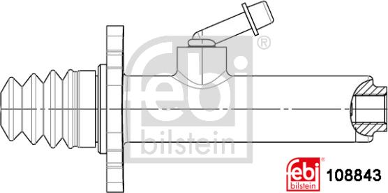 Febi Bilstein 108843 - Galvenais cilindrs, Sajūgs autodraugiem.lv