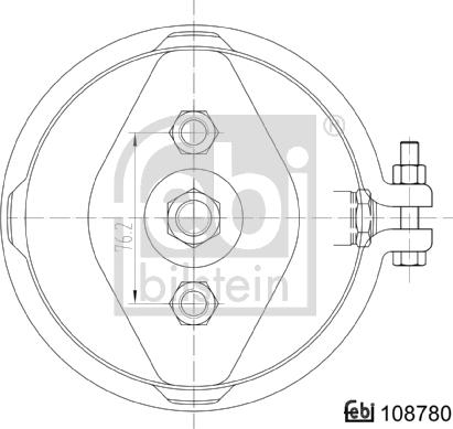 Febi Bilstein 108780 - Bremžu pneimokamera autodraugiem.lv