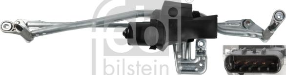 Febi Bilstein 107929 - Stiklu tīrītāja sviru un stiepņu sistēma autodraugiem.lv
