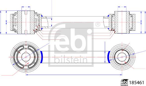 Febi Bilstein 185461 - Stiepnis / Atsaite, Riteņa piekare autodraugiem.lv